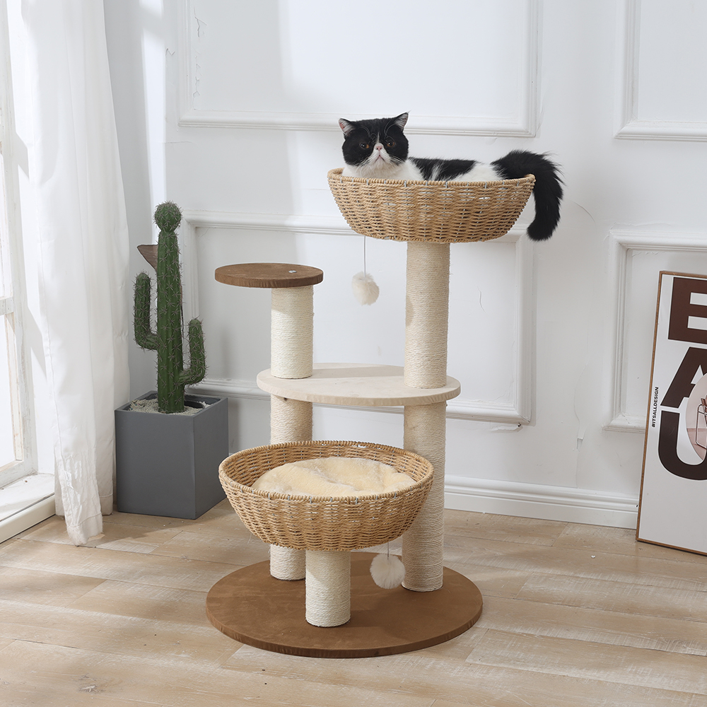 칠시 고양이 바스켓 캣타워, 브라운, 1개 89,000원