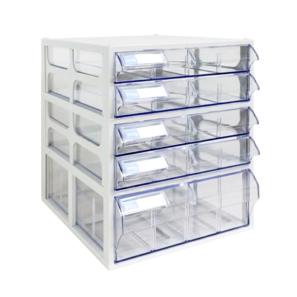 [국내생산 완제품] 모아이샵 플라스틱 투명수납함 다용도 A4 서류 정리함 대형 600 35,900원