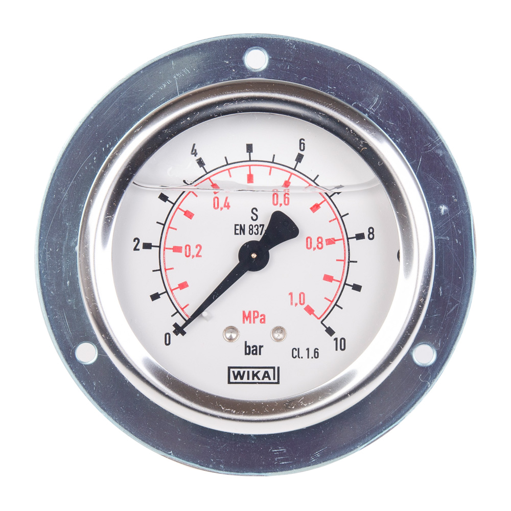 [ WIKA ] 213.53 EN837-1 63파이 1kg BD형 판넬형 ( 오일 충만식 압력 게이지 PT 1/4 유압 1kgf/cm² 1bar / 압력계 위카 비카 60파이 ), 1개 135,380원