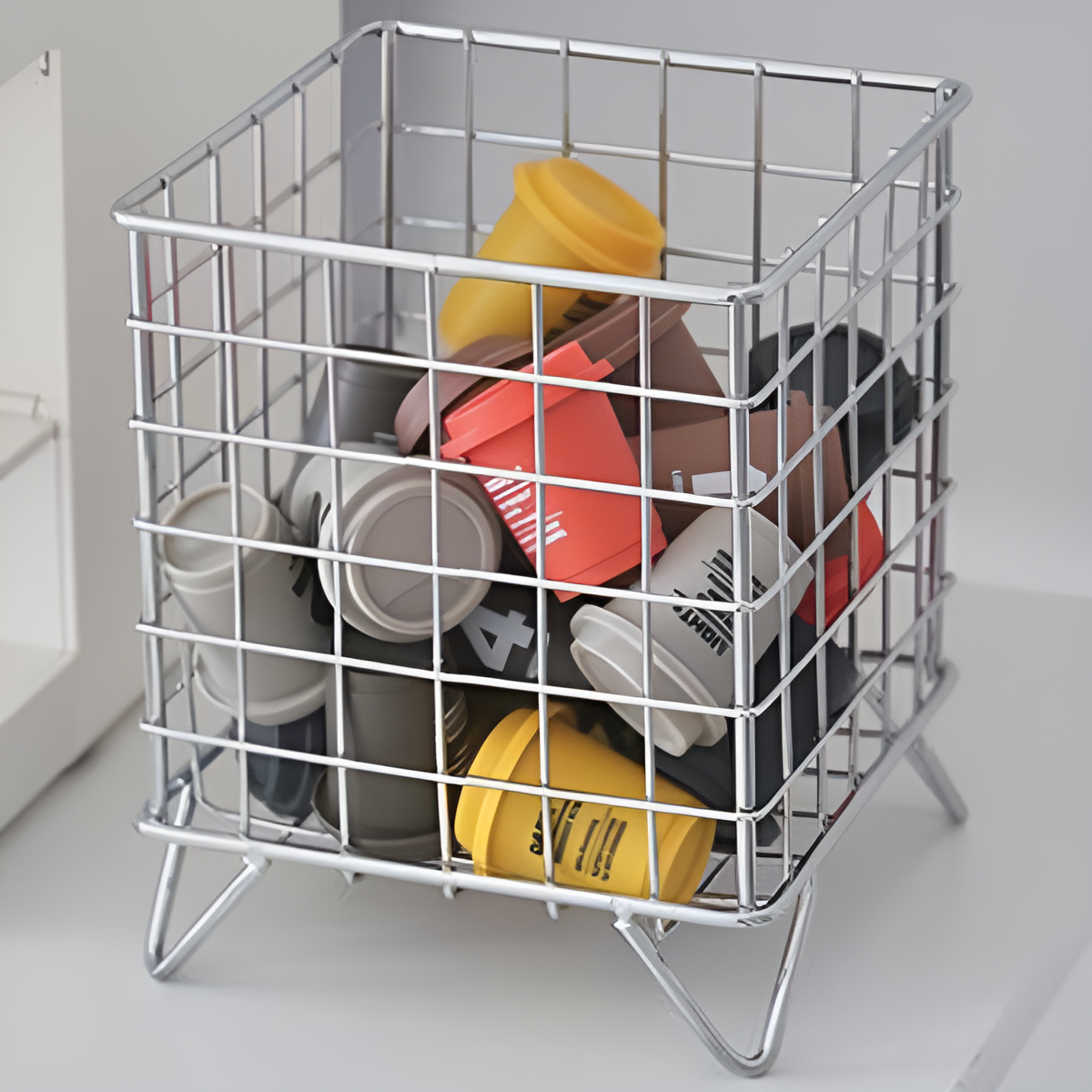 어바웃키친 다용도 사각 커피 캡슐 보관함, 실버, 1개 5,990원