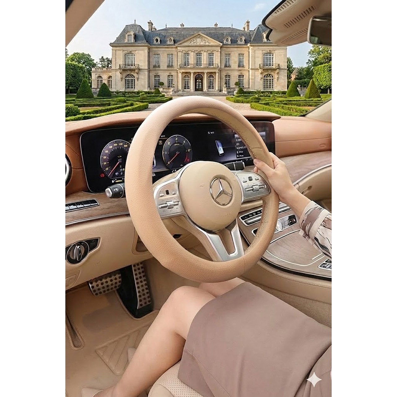 싼타페DM프라임,더뉴인피니티Q50,트래버스,모닝JA,2020큐엠6 가죽 미끄럼방지 커버 네토르 핸들커버 25,900원