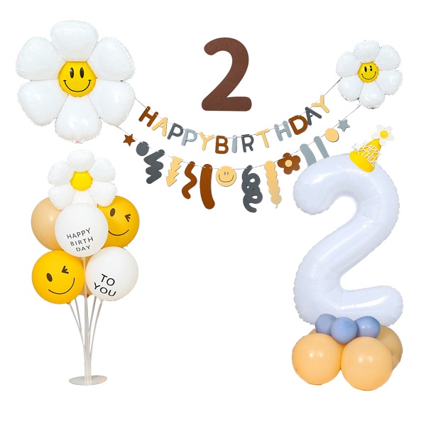 데이지 숫자기둥 펠트가랜드 2 생일 풍선 + 구성품 랜덤발송 세트 18,610원