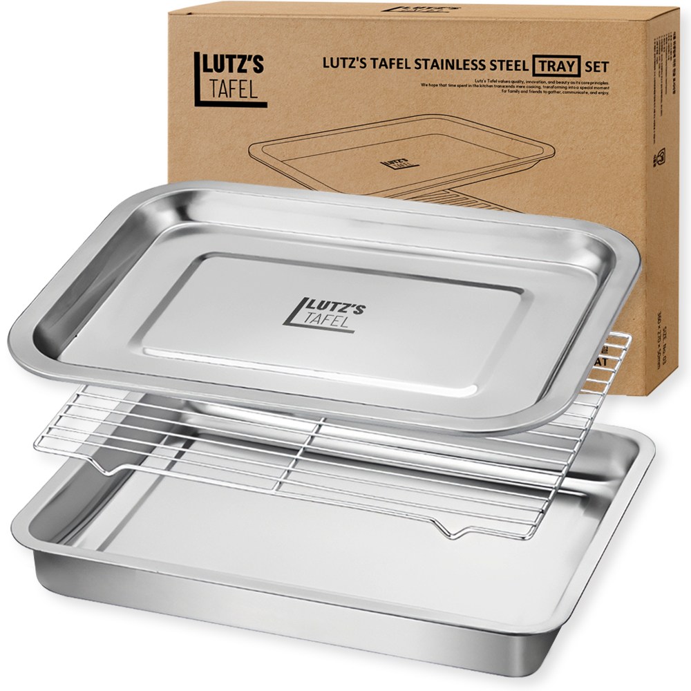 루츠스타펠 무연마 사각 올스텐 트레이 세트 3호(360x270x50mm) 16,980원