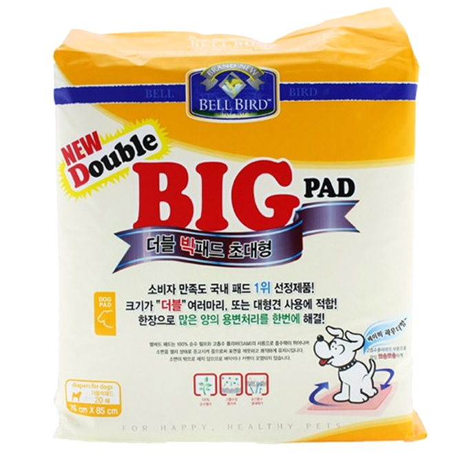 벨버드 더블 빅 배변패드 초대형 베이비파우더향 11,400원