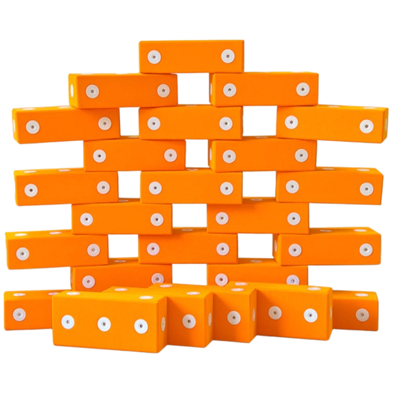 소프트 오렌지 회전자석 벽돌블럭 25p, 오렌지 25p, 25개 250,000원