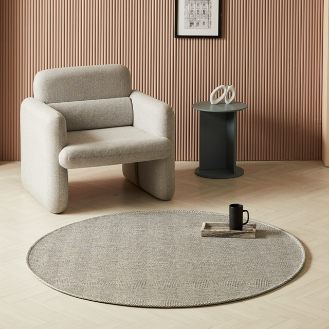 스칸디앤홈 먼지없는 쉐브론 사이잘룩 러그 워셔블 거실 카페트 원형 37,900원
