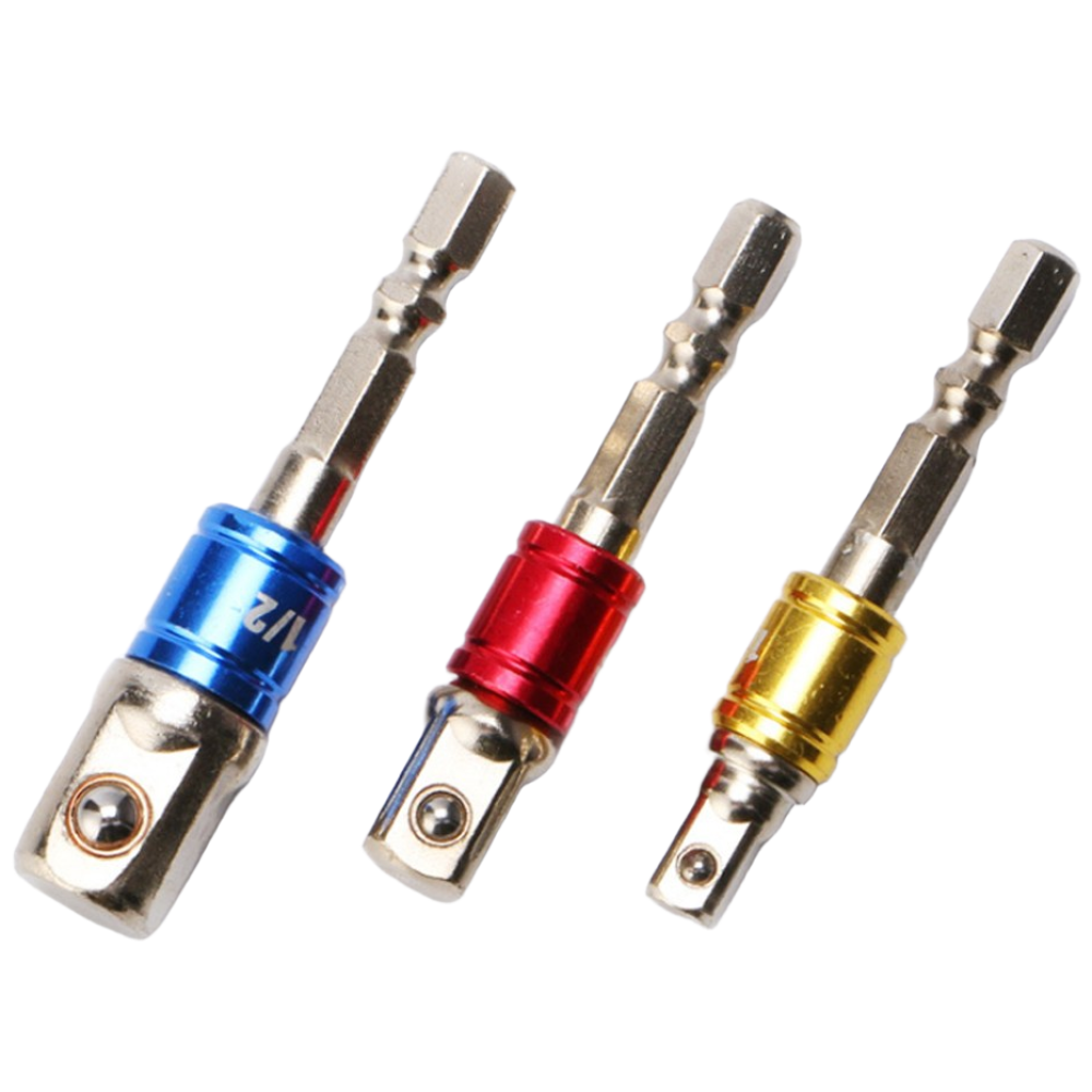 복스소켓 컬러 세트 어답터 어댑터 1/4인치 3/8인치 1/2인치 드릴 임팩 복스알, 1세트 6,240원