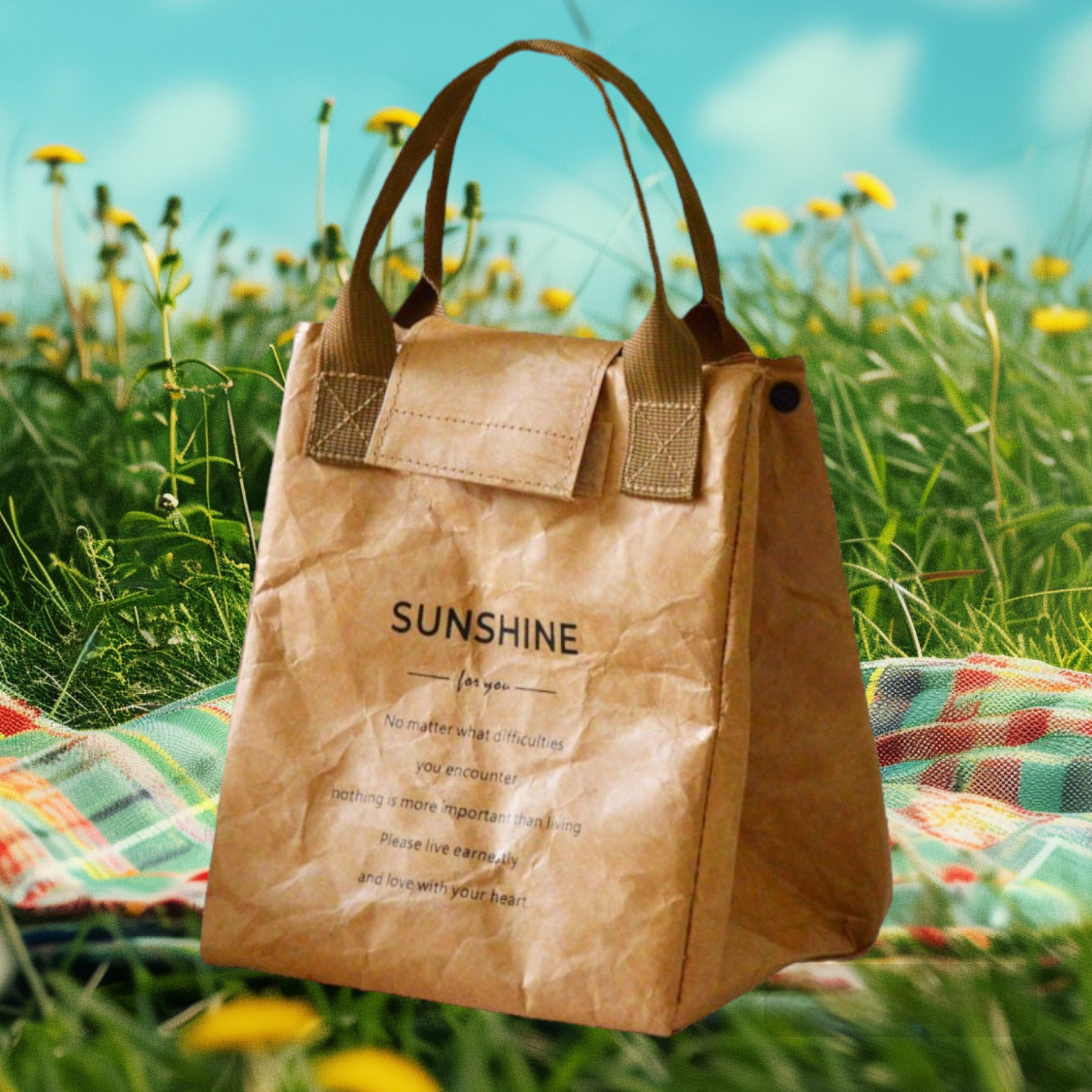 차카미 최화정보냉백 런치백 도시락 가방 피크닉 빈티지 푸드백 9,800원