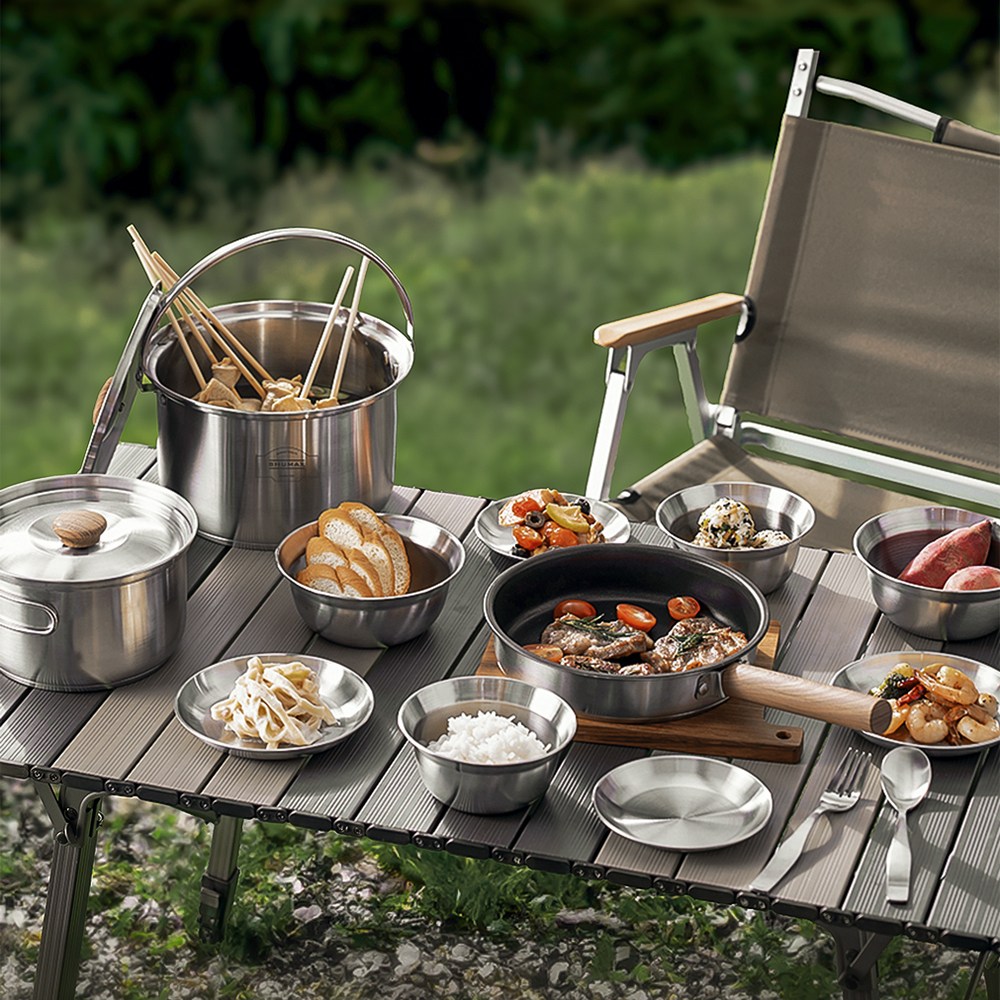 슈맥스 스테인리스 스틸 캠핑 코펠 12종 세트 39,800원