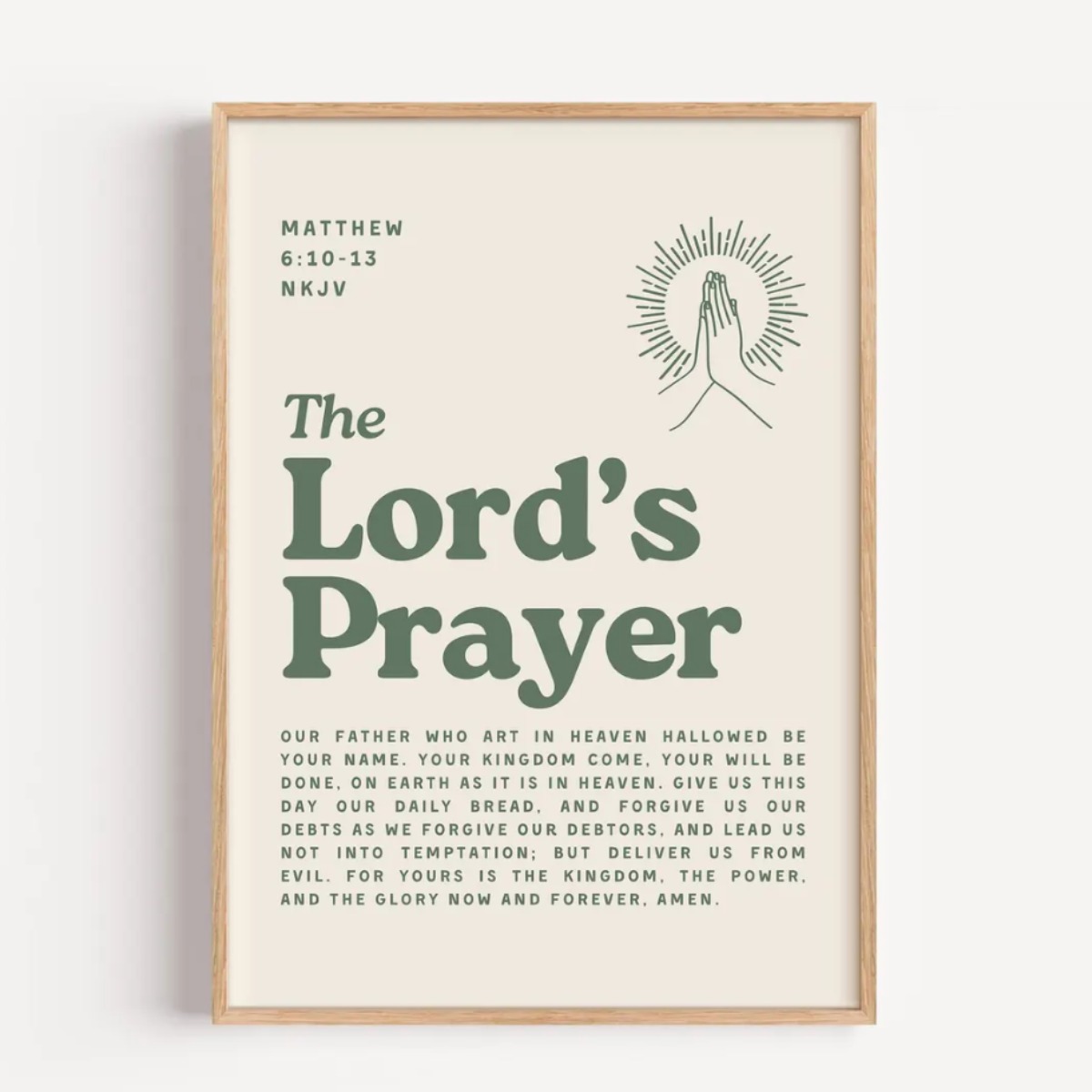 주기도문 기독교 액자 교회 성경말씀 액자 교인선물, 유광골드 79,900원