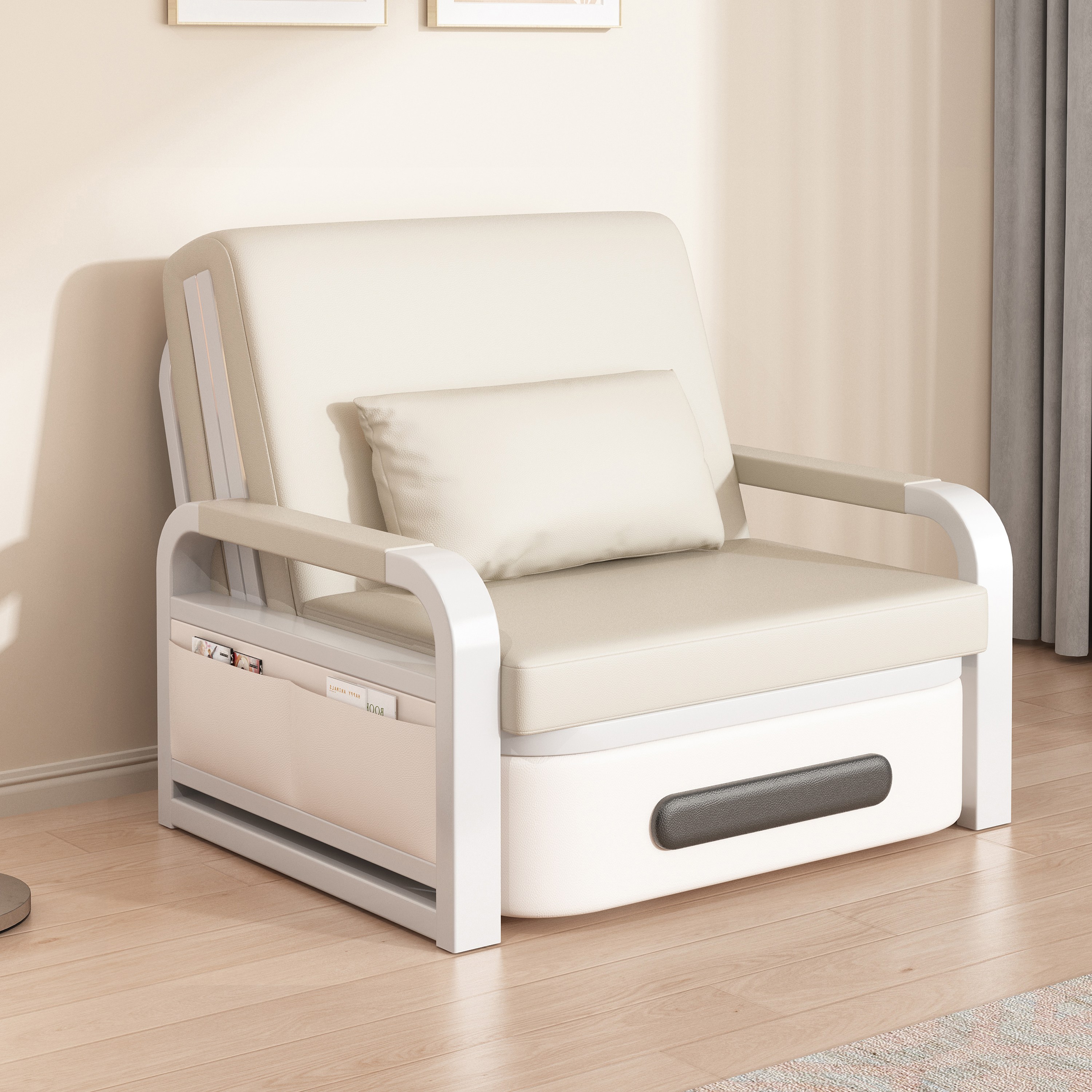 남쪽나무 3인 접이식 소파베드 소파침대 2인 1인 원롬소파, 흰색 278,000원