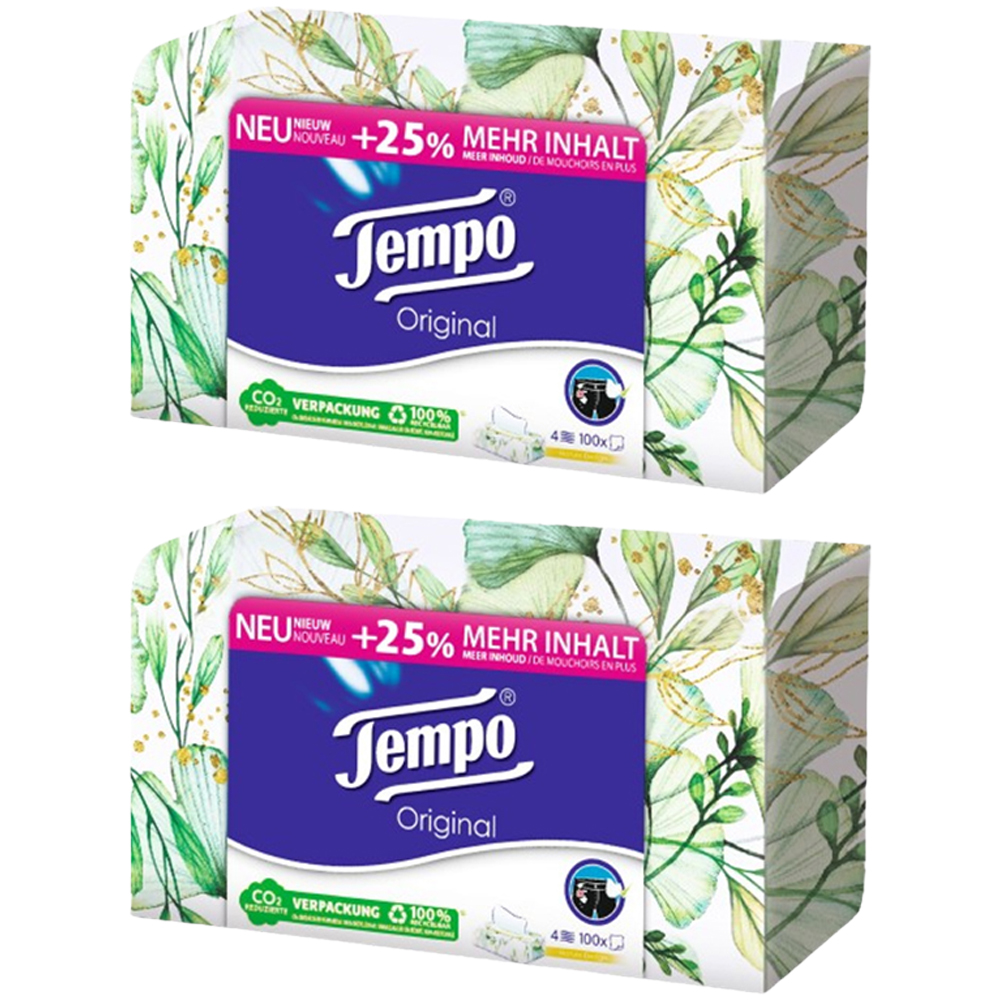 Tempo 프리미엄 각티슈 4겹 랜덤발송, 100매, 2개 11,800원