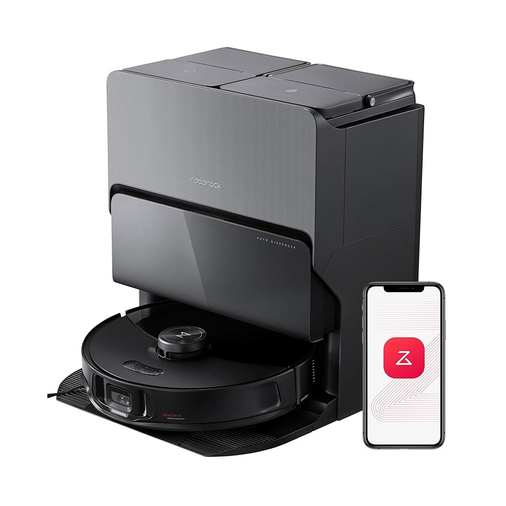 로보락 S8 MaxV 울트라 로봇 진공 청소기 및 소닉 걸레, 10000개의 흡입구, 코너 투 엣지 딥 클리닝, 열풍 자가 건조, 자동 비움 리필, 세제 디스펜서, 장애물 방지, 2,053,500원