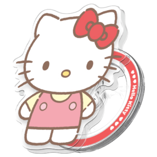 (정품)산리오 어텐션 그립 투명 마그네틱 스마트톡+자석링(맥세이프 호환), 어텐션_헬로키티, 1개 19,500원