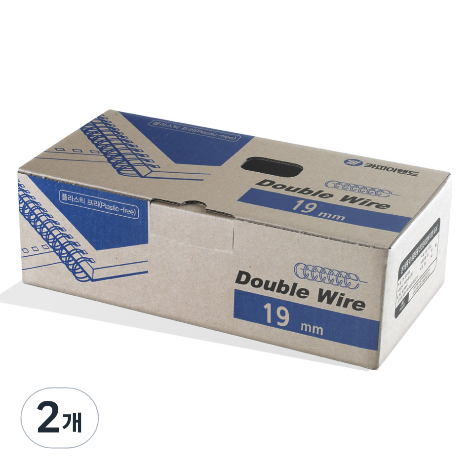 카피어랜드 2:1 와이어링 60개입, 19mm, 화이트, 2세트 20,150원