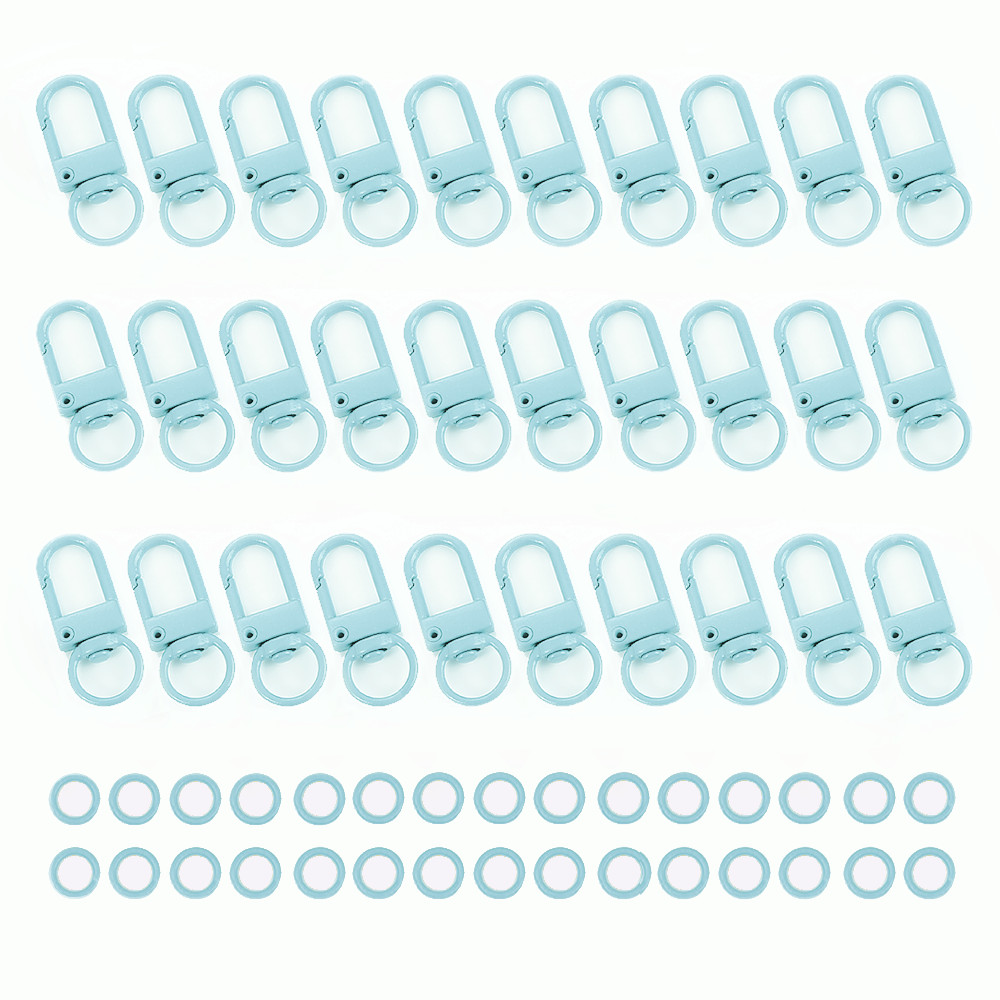 알파벳샵 한번에 연결 O링 D링 키링 D고리, 30개, 블루 9,900원