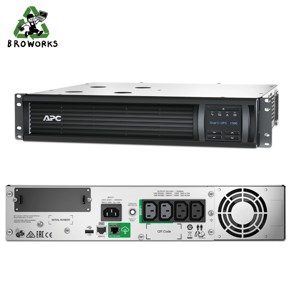 APC UPS SMT1500RMI2UC 무정전전원장치 UPS배터리 1500VA 1000W 912,000원