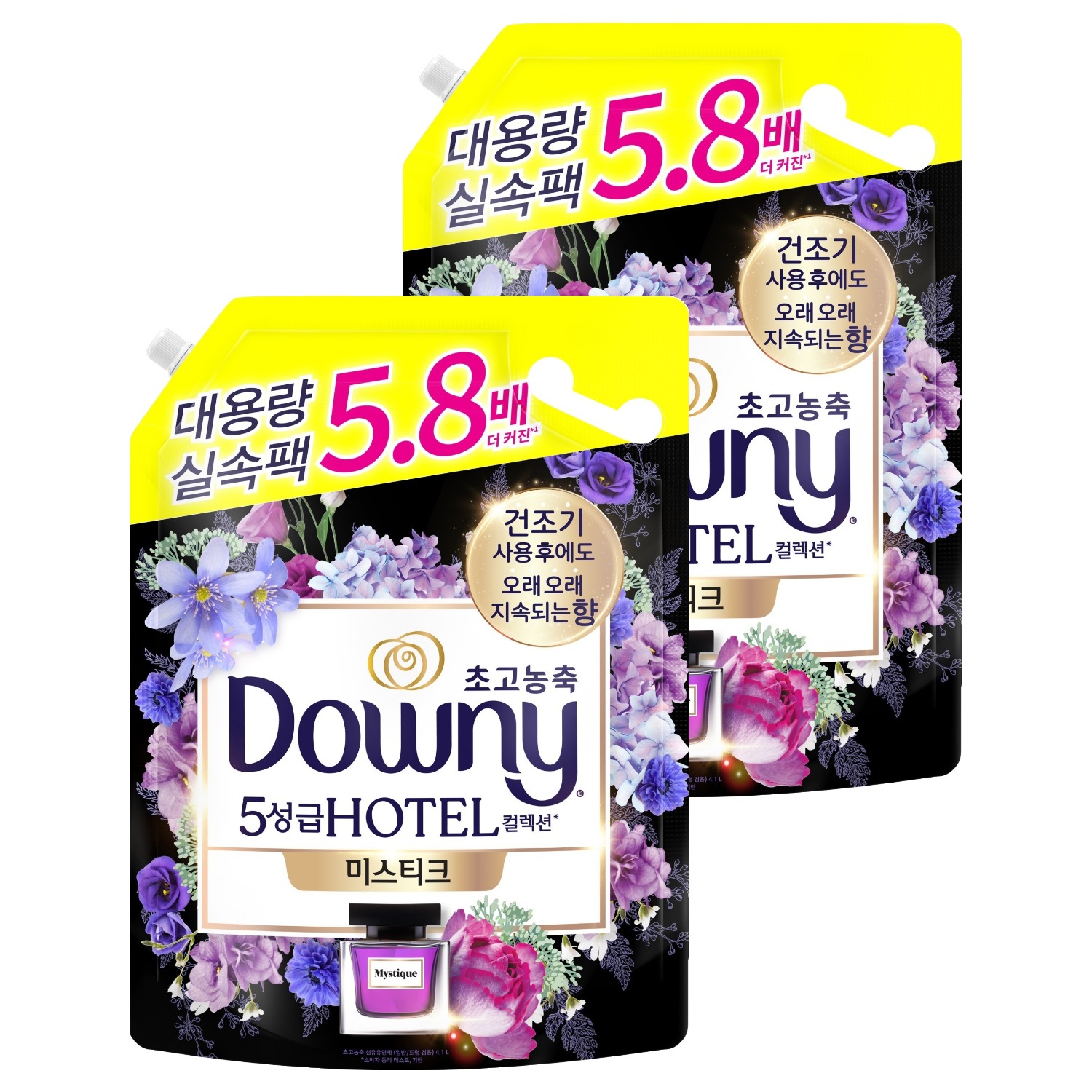 다우니 초고농축 호텔 컬렉션 섬유유연제 미스티크 리필 39,900원