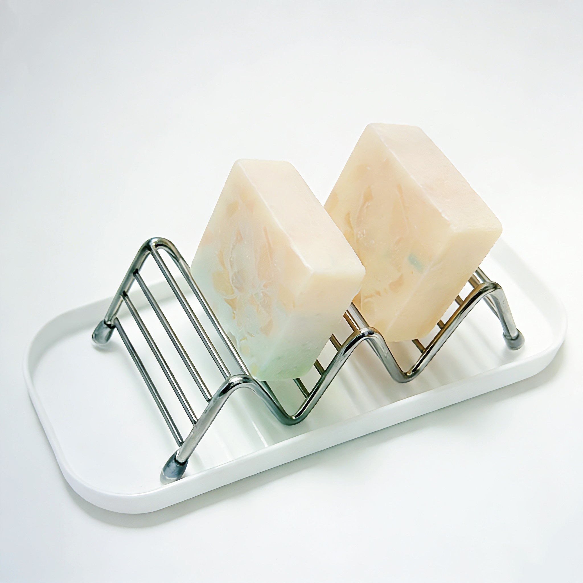 PYROVINE 웨이브형 비누 거치대 물빠짐 비누받침 스텐 다용도 정리 거치대 8,500원