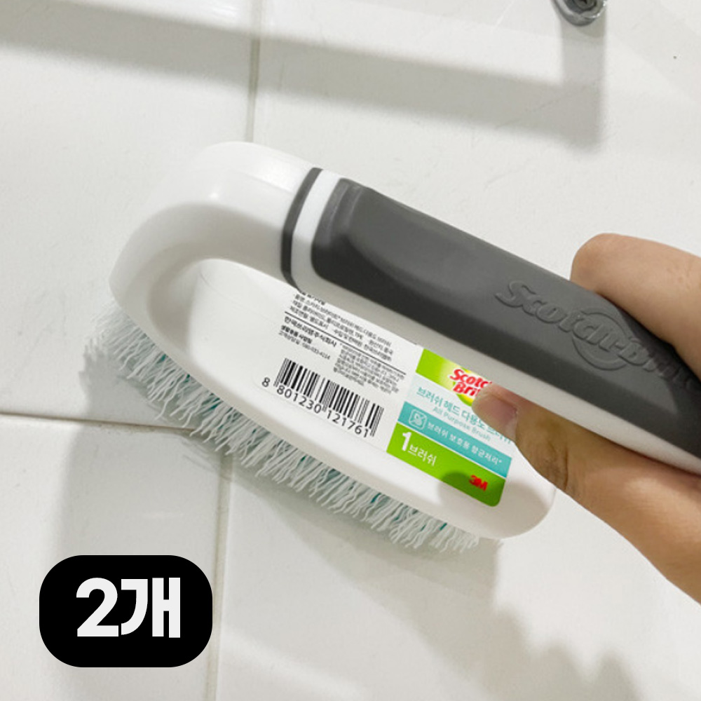 스카치브라이트 3M 다용도 솔 브러쉬 화장실 바닥 세척 주방 세면대 타일 청소솔, 2개 12,990원