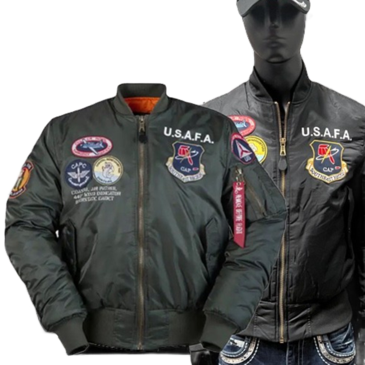 기사미 USAFA 겨울용 항공점퍼 밀리터리 패치자켓 존재감있는 항공점퍼 CJ00254 그린/블랙 72,300원