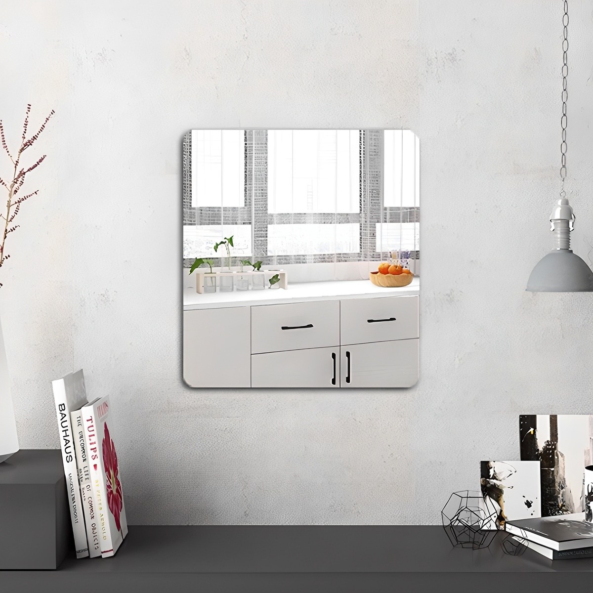 디트리 붙이는 아크릴 정사각형 거울  20 x 20 cm 5,720원