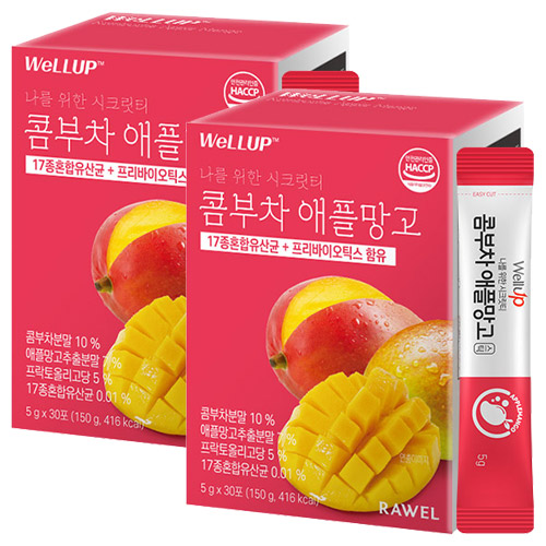 웰업 콤부차 애플망고 분말스틱, 5g, 30개입, 2개 15,900원