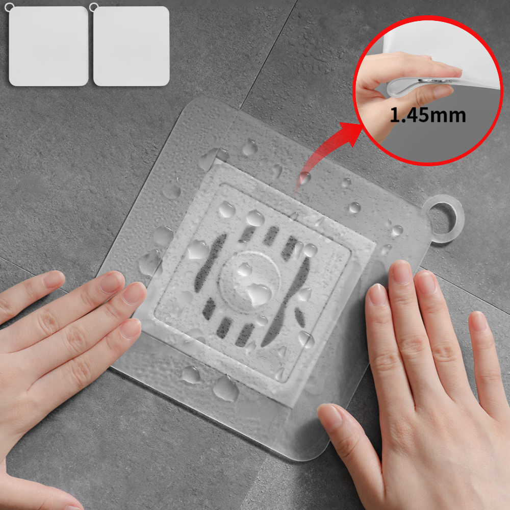 레송 화장실 배수구덮개 하수구덮개 대형 실리콘 2P, 초밀착 투명 2개 8,000원