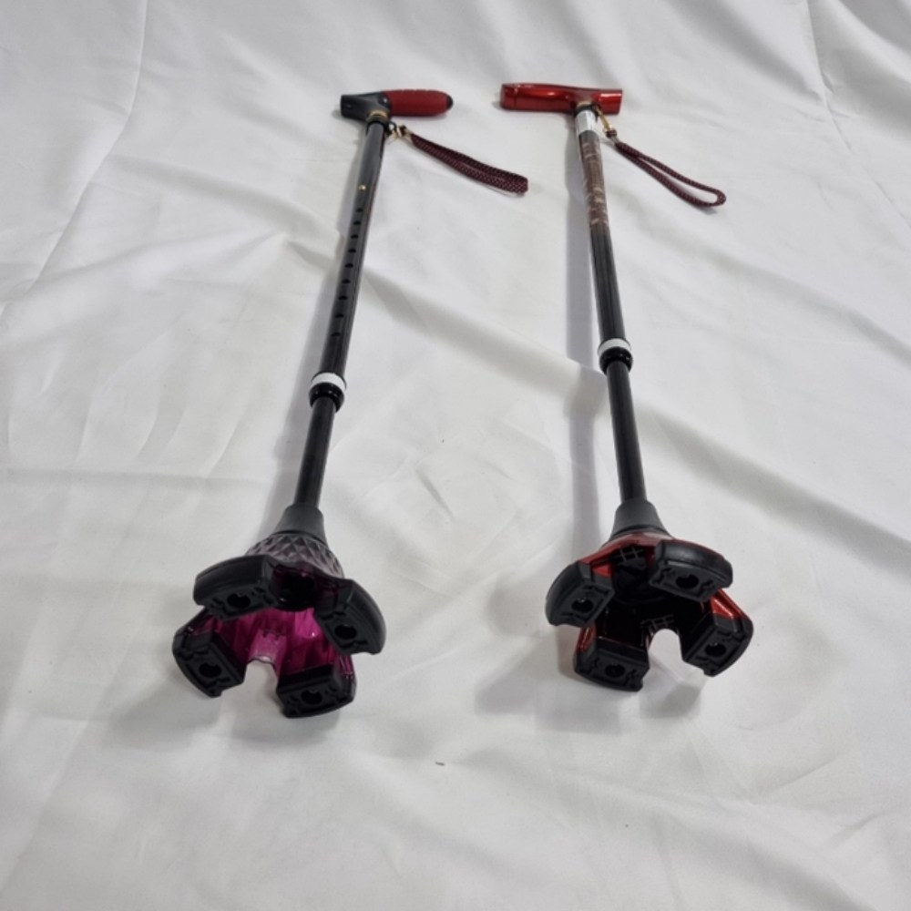 국산 고급 사발 지팡이 비나띠 아이온 BS 네발 어르신 효도 4발 고령자용 할머니 패션 지팡이 환자 환자용 노인용 노인 장기 요양 등급 복지용구 실버용품 요양등급 어르신용품 5,530원