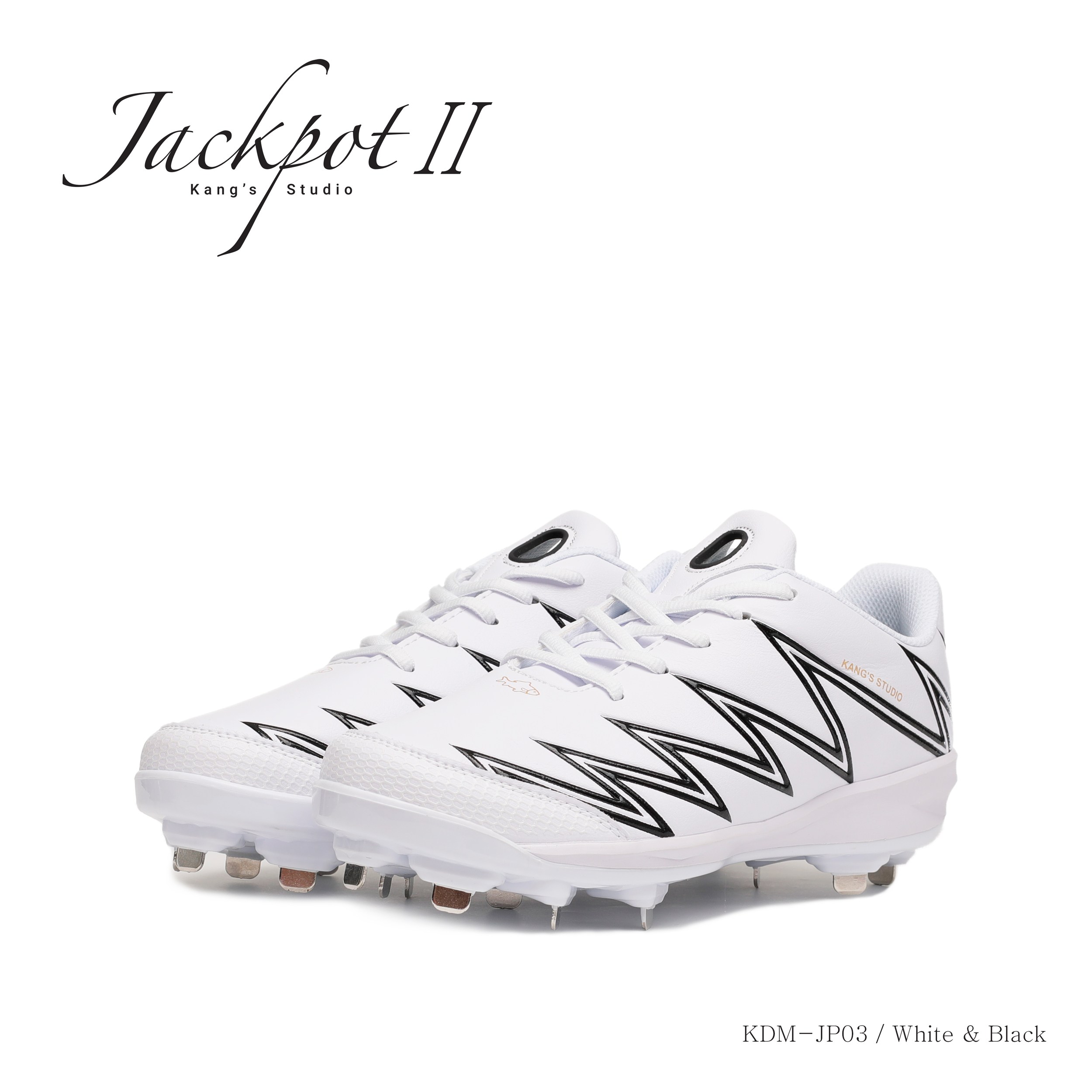 캉스 잭팟2 징스파이크 야구화 초경량 KDM-JP03 화이트블랙 99,000원