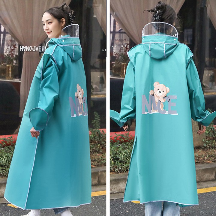 팀메이커 여성레인코트 우비 비옷 우의 귀여운 곰돌이 16,900원