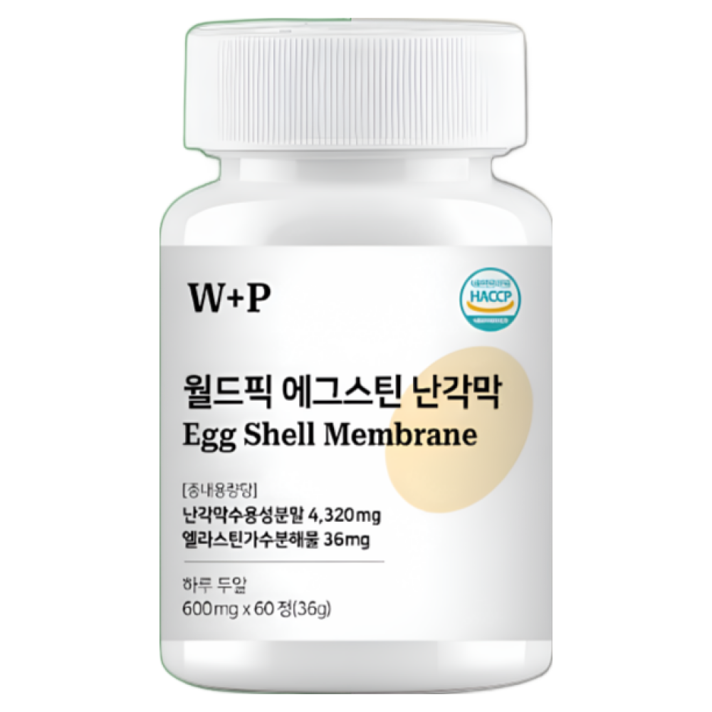 월드픽 난각막 에그스틴 가수분해물 36,000mg, HACCP 인증, 2개, 60정 68,000원