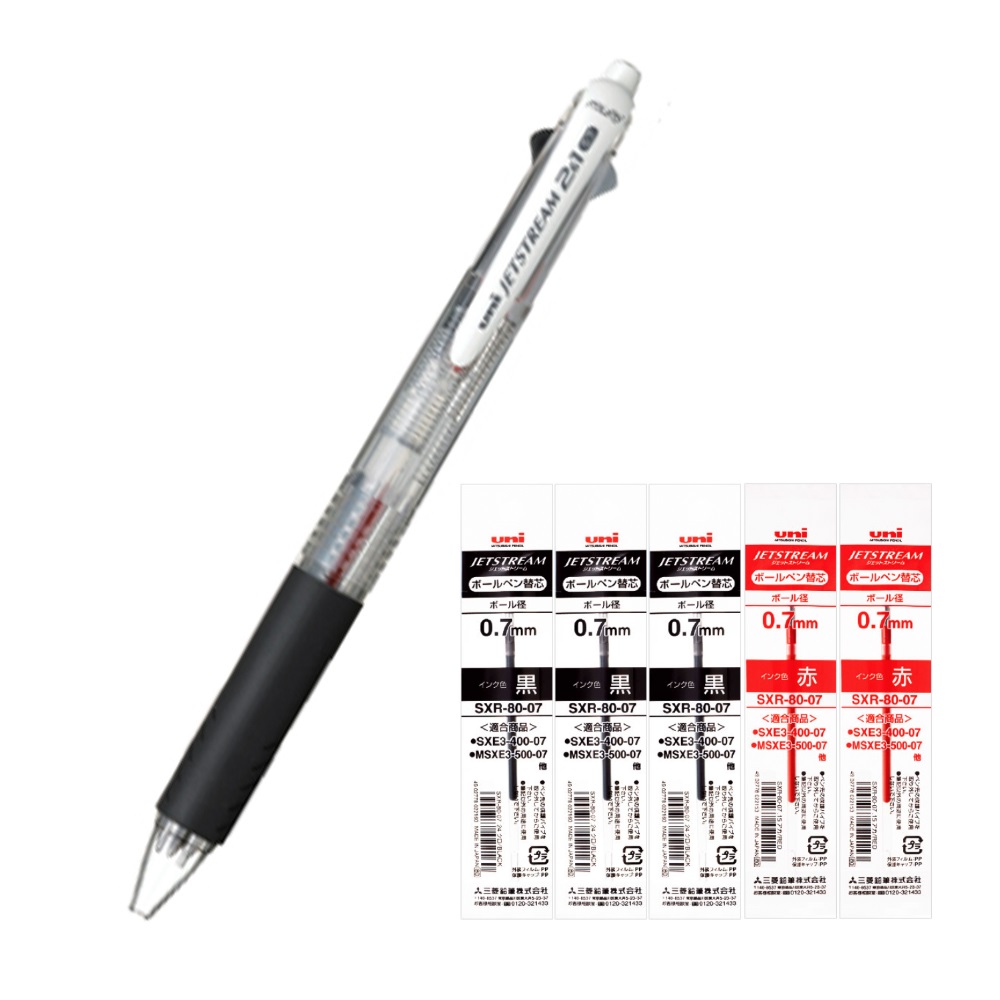 유니 uni 제트스트림 2+1 멀티펜   유성볼펜 2색 0.7mm + 샤프 0.5mm (MSXE3-500-07) 13,200원