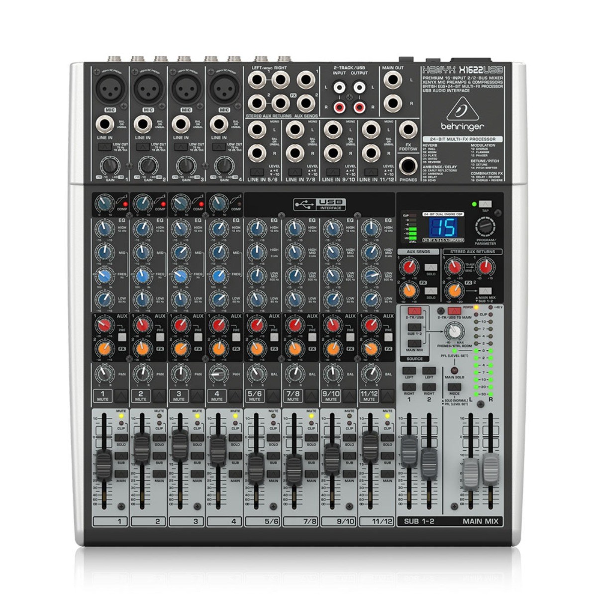 [베링거정품] 베링거 X1622USB 아날로그 믹서 16채널 오디오 믹서 429,000원