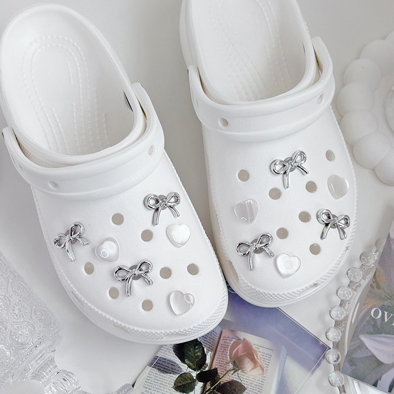 퍼니펀 실버 미니리본 하트 파츠 세트 12P 6,900원