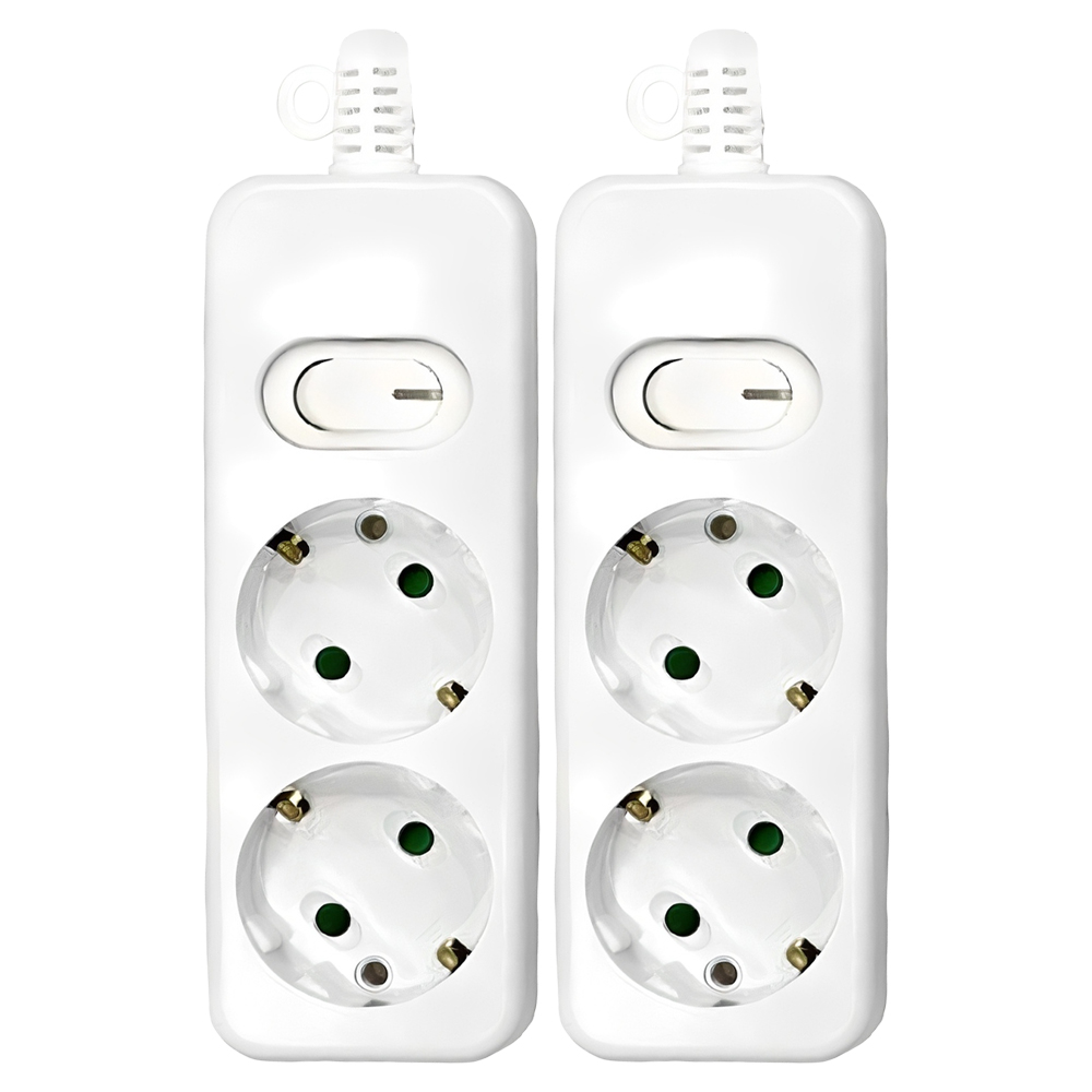 다조아 안전 스위치 멀티탭 2구, 1.5m, 단일 색상, 2개 14,000원