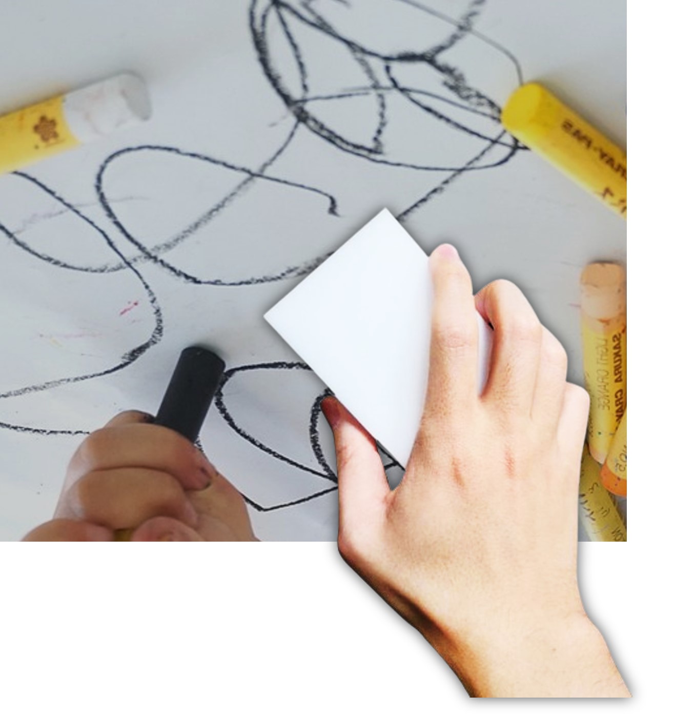 벽지색연필지우기 50개 네임펜 유성펜 지우기 먼지먹는스펀지 세제없이닦는요술시트 16,300원