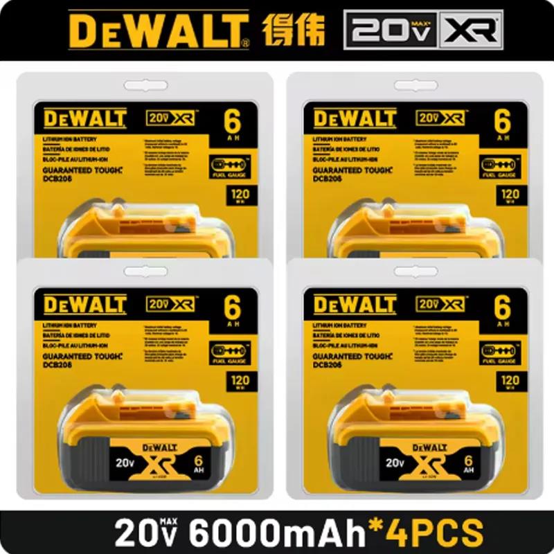 새로운 오리지널 DeWalt 20V 6.0Ah18650 리튬 충전지 적합한 DCB184 DCB181 DCB182 DCB200 교체 도구 배터 187,700원