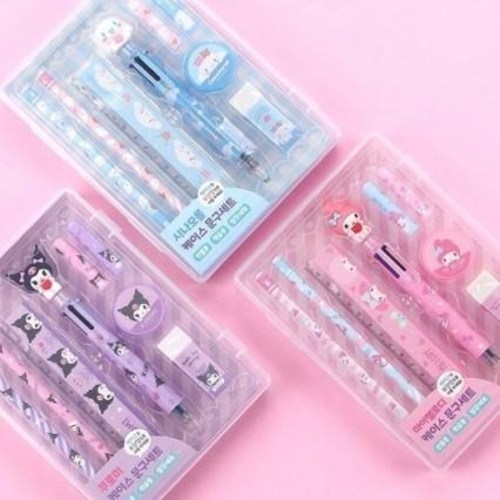 5000 산리오 케이스 문구세트 1개선택 / 한들, 현재가 3,000원