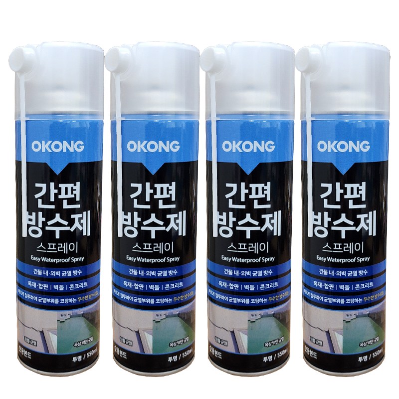 오공 스프레이 간편 방수제 투명 550ml 22,000원