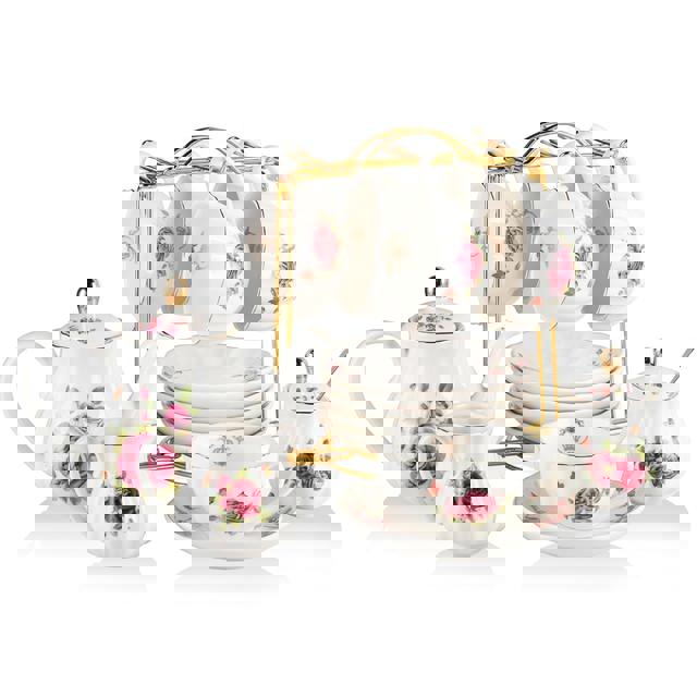 도자기 티 세트/명품 찻잔세트/ 스웨자르 도자기 티 세트, 6인용 영국 (Color-Midsummer Rose) 182,900원