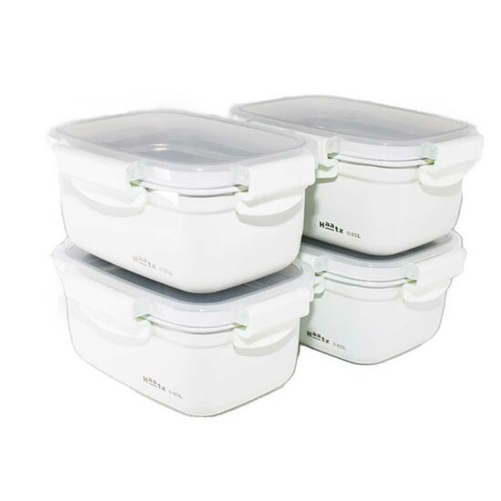 하츠 데코 스텐 밀폐용기 세트, 4개, 0.65L 30,690원