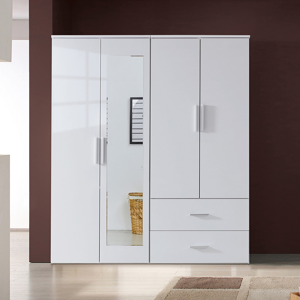 동서가구 엘거스 2단서랍 옷장 전신거울 이불장 1600 장농세트 장롱 옷방 DF921765 258,000원