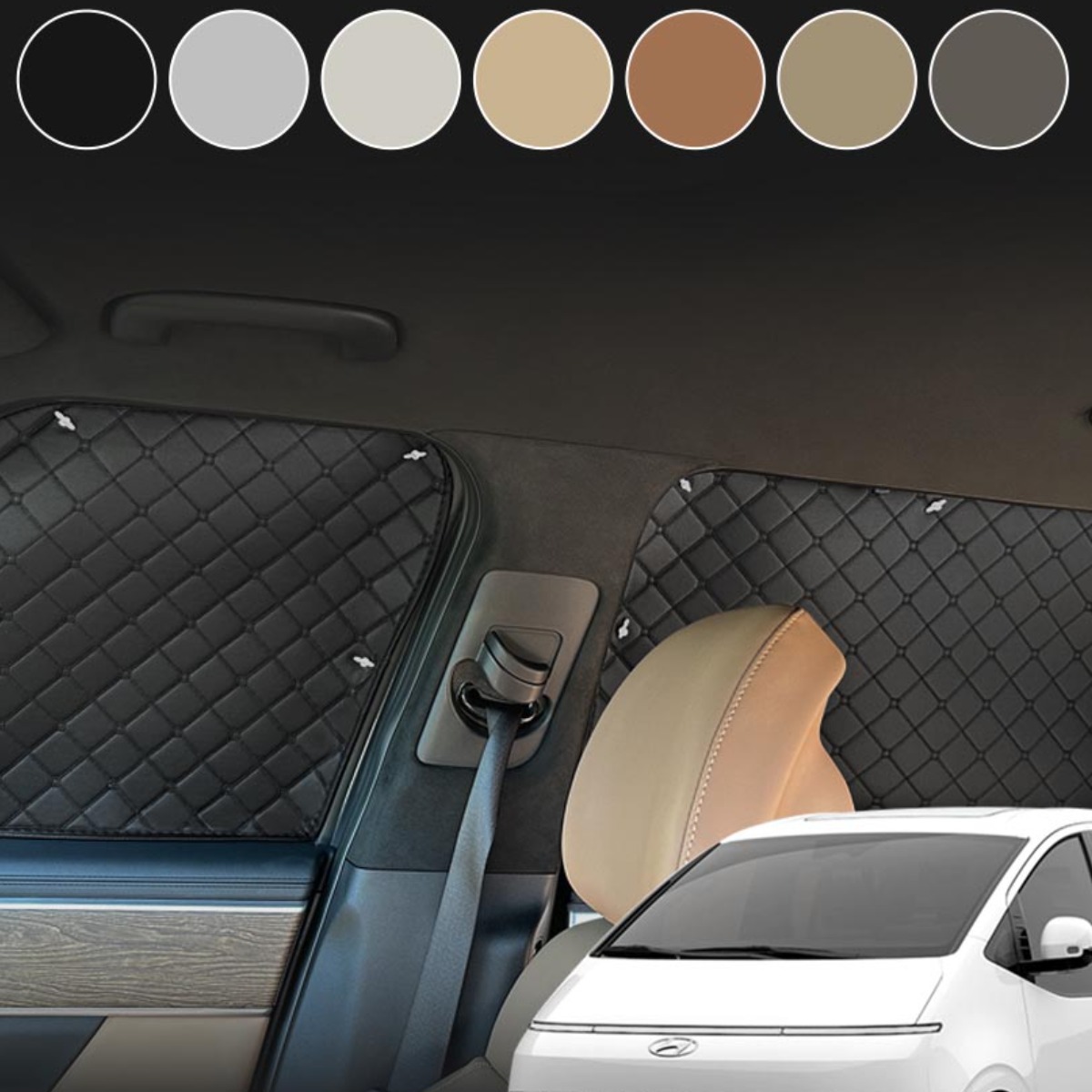 스타리아 11인승 차박커튼 풀세트 한대분 앞+뒤+3열+트렁크구성 캠핑 차량암막커튼 자동차 햇빛가리개 차량창문가리개 자외선차단 햇빛차단, 1세트, 2열미닫이 블랙 99,000원