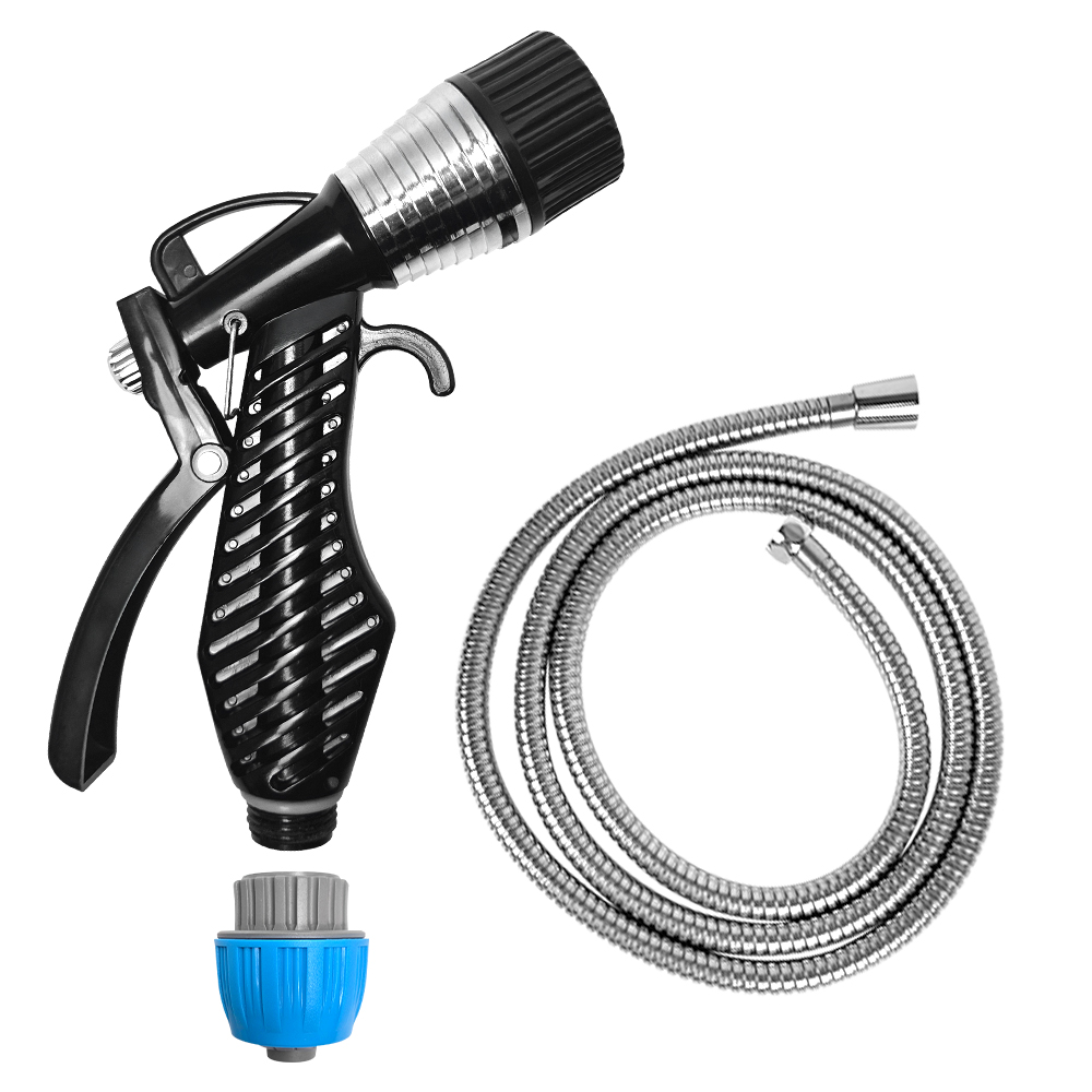 월드크린 다용도 2in1 스프레이건 + 스텐 호스줄 2m 세트, 혼합색상, 1세트 10,300원