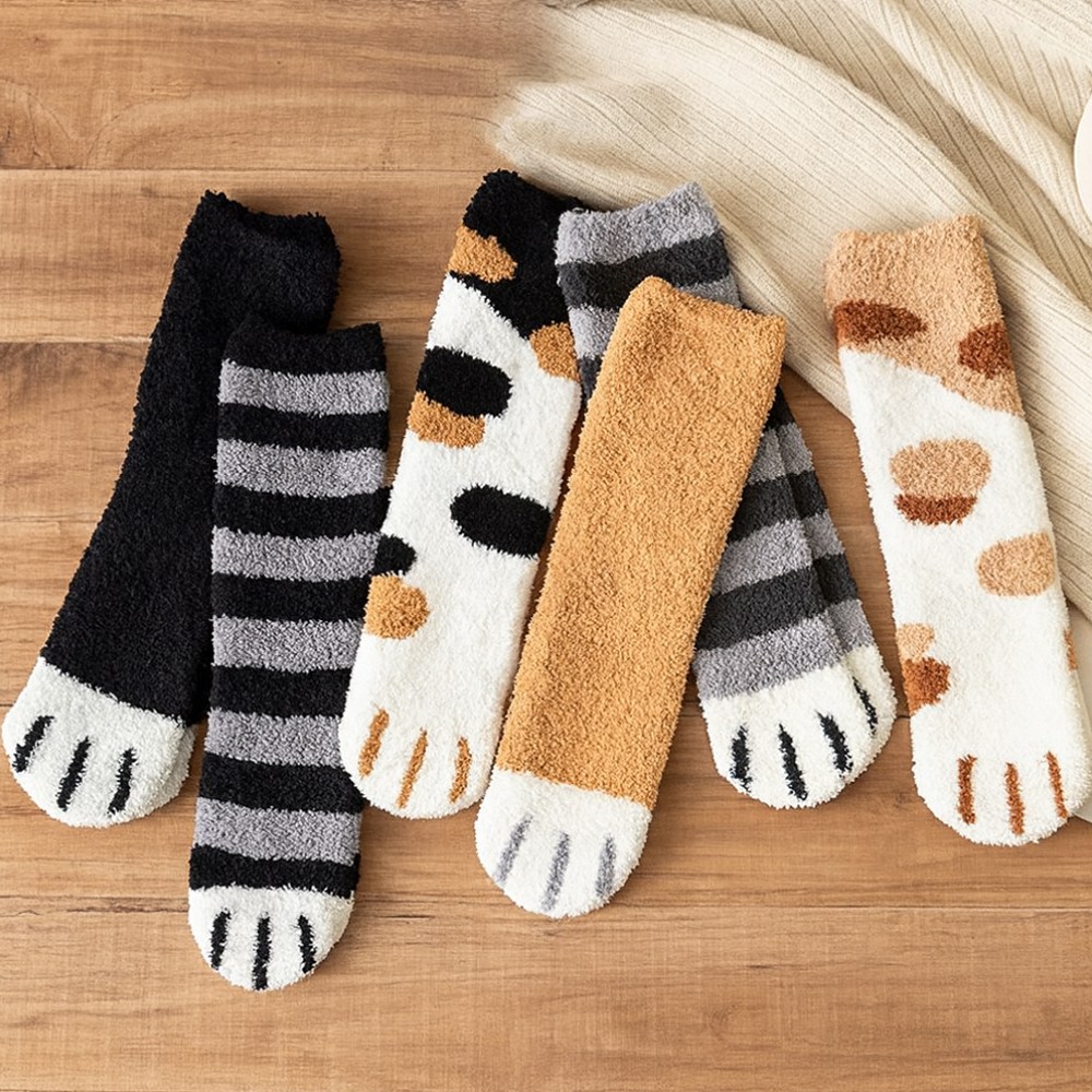 해피무드 무압박 여성용 고양이 수면양말 6켤레 세트 8,900원