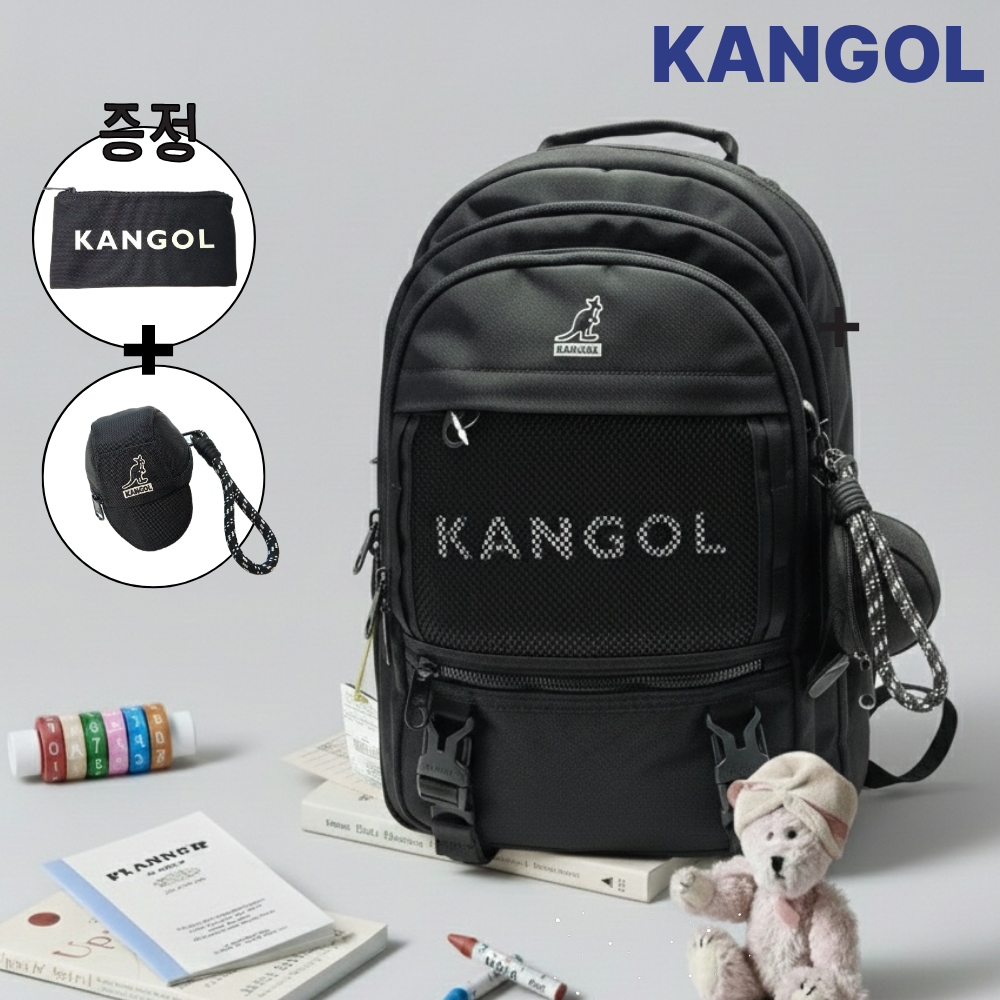 [국내매장판] 캉골 백팩 아이콘 AP 신학기 학생 직장인 가방 + 2종 파우치 109,000원