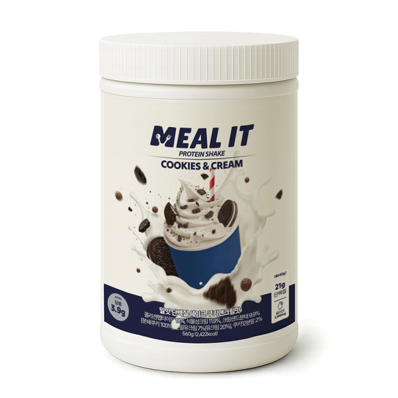 밀잇 식단관리 단백질 쉐이크 쿠키앤크림맛, 1개, 560g 27,900원