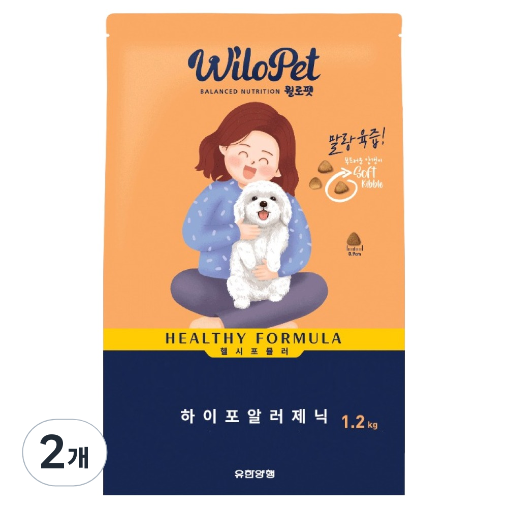 윌로펫 전연령용 강아지 헬시포뮬러 기능성 소프트사료 하이포알러제닉 39,000원