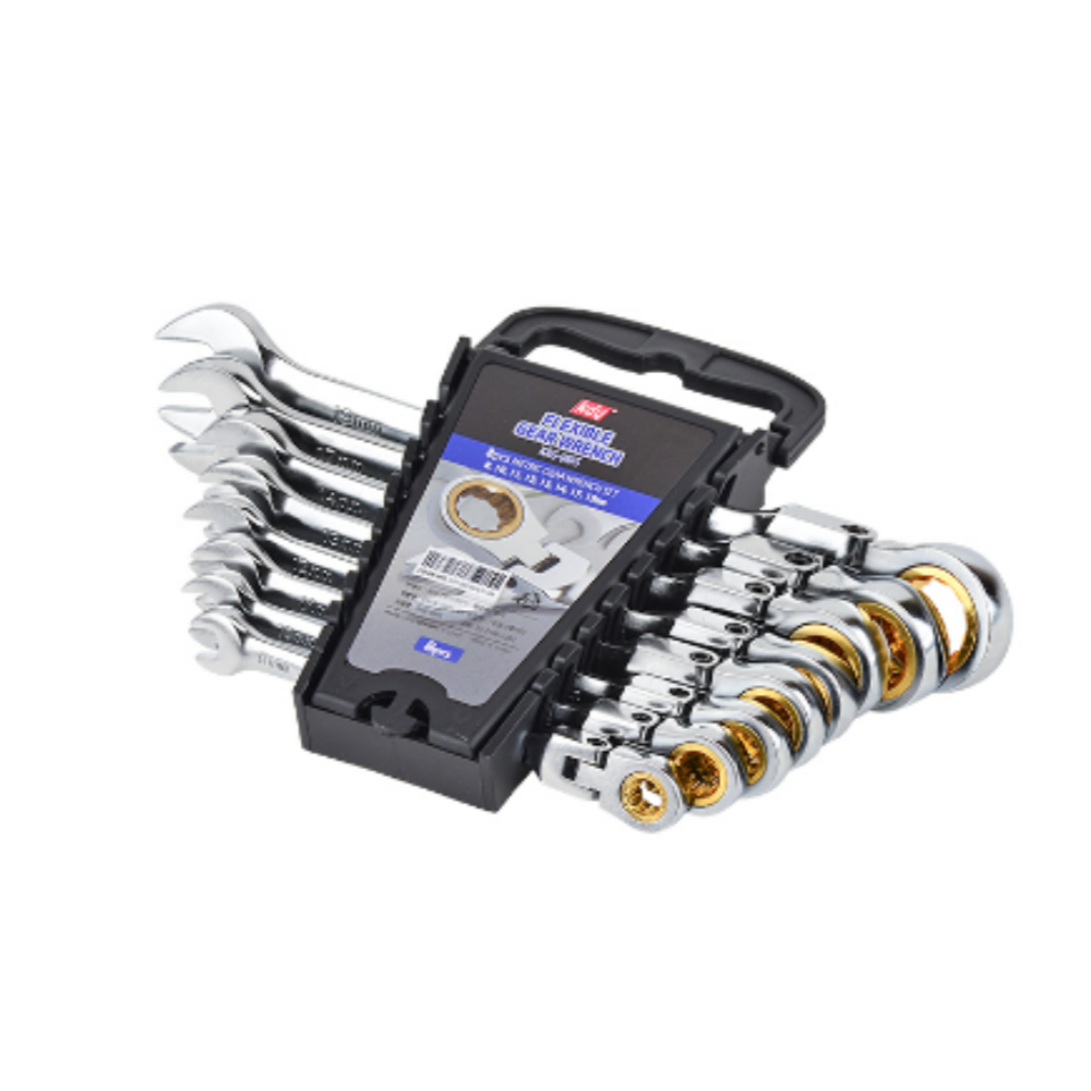 퓨어09라쳇렌치 스패너 2기능 72기어 휴대용 전용 케이스포함 8종 플렉시블 기어렌치세트 45,000원